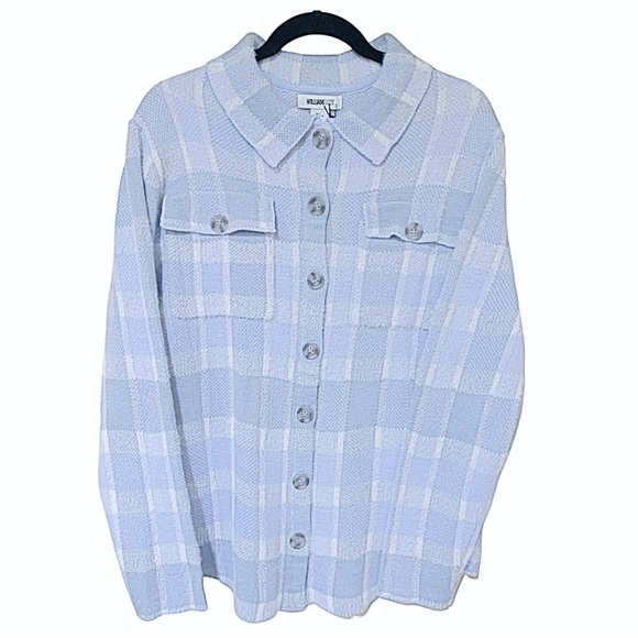 NEW William Rast Shacket Shirt Jacket Plaid Shacket Shirt Size L - Picture 2 of 9